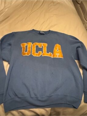UCLA Blue Crewneck Sweatshirt with Gold Appliqué